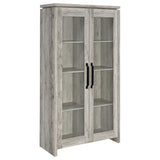 Alejo 2-door Engineered Wood Tall Cabinet Grey Driftwood | Grey | Grey Driftwood | 950783