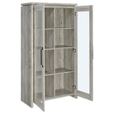 Alejo 2-door Engineered Wood Tall Cabinet Grey Driftwood | Grey | Grey Driftwood | 950783