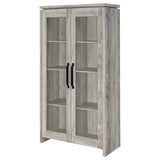 Alejo 2-door Engineered Wood Tall Cabinet Grey Driftwood | Grey | Grey Driftwood | 950783