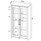 Alejo 2-door Engineered Wood Tall Cabinet Grey Driftwood | Grey | Grey Driftwood | 950783