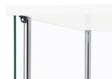 Bellatrix 3-shelf Clear Glass Curio Cabinet White | White | 951072