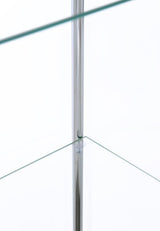 Bellatrix 3-shelf Clear Glass Curio Cabinet White