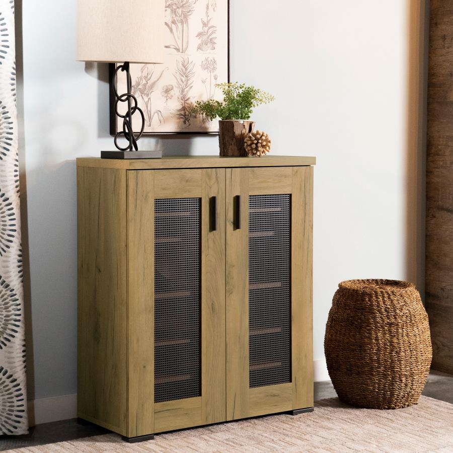 Bristol 6-shelf Engineered Wood Shoe Cabinet Golden Oak | King | Brown | Golden Oak | 951107
