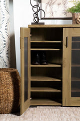 Bristol 6-shelf Engineered Wood Shoe Cabinet Golden Oak | King | Brown | Golden Oak | 951107