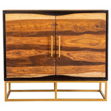 Zara 2-door 40-inch Wood Accent Storage Cabinet Black Walnut | Brown | Black Walnut | 953447