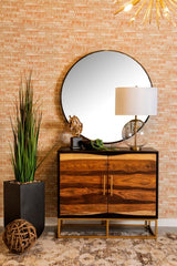Zara 2-door 40-inch Wood Accent Storage Cabinet Black Walnut | Brown | Black Walnut | 953447