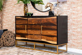 Zara 2-door 57-inch Wood Accent Storage Cabinet Black Walnut | Brown | Black Walnut | 953466
