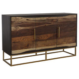 Zara 2-door 57-inch Wood Accent Storage Cabinet Black Walnut | Brown | Black Walnut | 953466