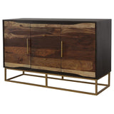 Zara 2-door 57-inch Wood Accent Storage Cabinet Black Walnut | Brown | Black Walnut | 953466