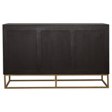 Zara 2-door 57-inch Wood Accent Storage Cabinet Black Walnut | Brown | Black Walnut | 953466