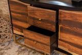 Zara 2-door 57-inch Wood Accent Storage Cabinet Black Walnut | Brown | Black Walnut | 953466