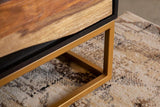 Zara 2-door 57-inch Wood Accent Storage Cabinet Black Walnut | Brown | Black Walnut | 953466