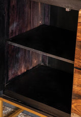 Zara 2-door 57-inch Wood Accent Storage Cabinet Black Walnut | Brown | Black Walnut | 953466