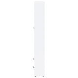 Hawthorne 4-shelf Glass Door Tall Cabinet with Drawers White | White | 953477