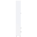 Hawthorne 4-shelf Glass Door Tall Cabinet with Drawers White | White | 953477