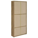 Hawthorne 4-shelf Glass Door Tall Cabinet with Drawers Mango | Brown | Mango | 953479