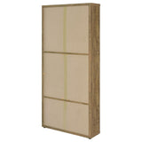 Hawthorne 4-shelf Glass Door Tall Cabinet with Drawers Mango | Brown | Mango | 953479