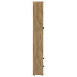 Hawthorne 4-shelf Glass Door Tall Cabinet with Drawers Mango | Brown | Mango | 953479
