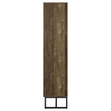 Carolyn 2-door Engineered Wood Accent Cabinet Rustic Oak | King | Brown | Rustic Oak | 959640