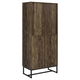 Carolyn 2-door Engineered Wood Accent Cabinet Rustic Oak | King | Brown | Rustic Oak | 959640
