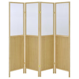 Mattison 4-Panel Room Divider Folding Shoji Screen Natural | Beige | Natural | 960121