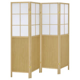 Edwards 4-Panel Room Divider Folding Shoji Screen Natural | Beige | Natural | 960123