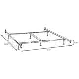 Esme California King Bed Frame Black (Headboard & Footboard) | California King | Black | 9602KW