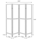 Deepika 4-Panel Room Divider Folding Screen Rustic Nutmeg | Full | Brown | Rustic Nutmeg | 961413