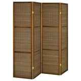 Browning 4-panel Bamboo Room Divider Folding Screen Walnut | Brown | Walnut | 961638