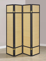 Pearce 4-panel Bamboo Room Divider Folding Screen Natural | Beige | Natural | 961648