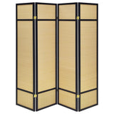 Pearce 4-panel Bamboo Room Divider Folding Screen Natural | Beige | Natural | 961648