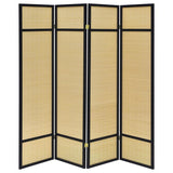 Pearce 4-panel Bamboo Room Divider Folding Screen Natural | Beige | Natural | 961648