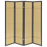 Pearce 4-panel Bamboo Room Divider Folding Screen Natural | Beige | Natural | 961648