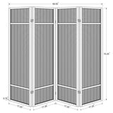 Pearce 4-panel Bamboo Room Divider Folding Screen Natural | Beige | Natural | 961648