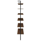 Owens 96-inch 6-shelf Wall Bookshelf Walnut | Brown | Walnut | 980072