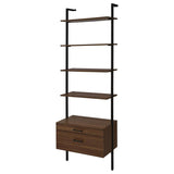 Owens 3-piece 96-inch Wall Mounted Bookshelf Set Walnut | Brown | Walnut | 980074-S3