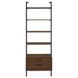 Owens 96-inch 4-shelf Storage Wall Bookshelf Walnut | Brown | Walnut | 980074