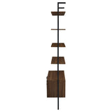 Owens 96-inch 4-shelf Storage Wall Bookshelf Walnut | Brown | Walnut | 980074