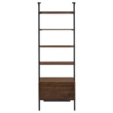 Owens 96-inch 4-shelf Storage Wall Bookshelf Walnut | Brown | Walnut | 980074