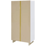 Dalton 65-inch 6-shelf Bookcase White and Distressed Pine | White | 980075