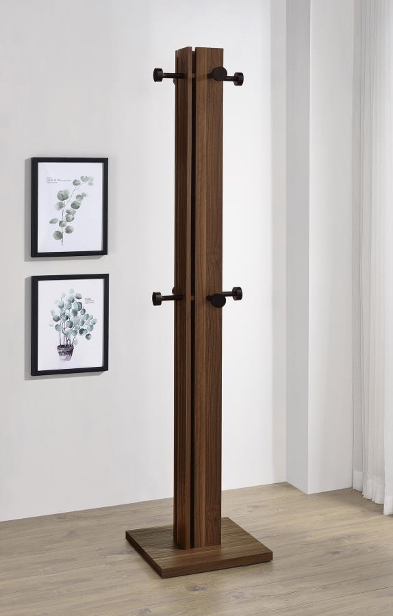 Rikkie Engineered Wood Coat Rack Walnut | Brown | Walnut | 983281