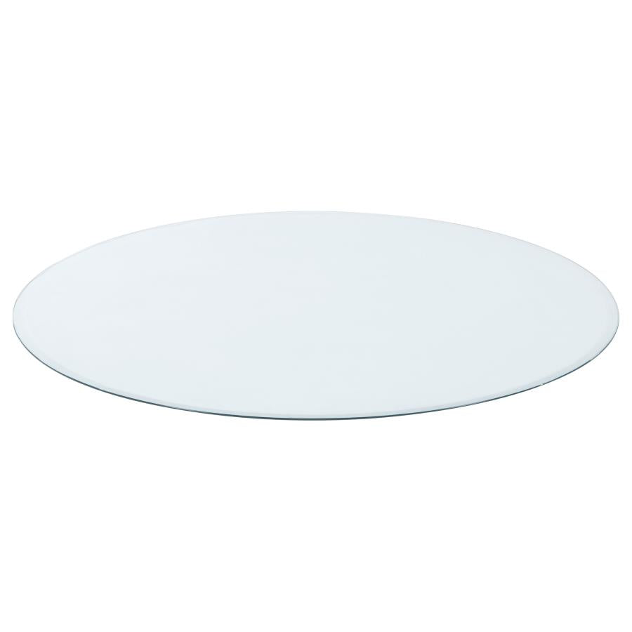 Glass Tops 48-inch 6mm Round Clear Tempered Glass Top | Clear | CB48RD-6