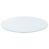 Glass Tops 48-inch 6mm Round Clear Tempered Glass Top | Clear | CB48RD-6