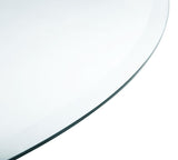 Glass Tops 48-inch 6mm Round Clear Tempered Glass Top | Clear | CB48RD-6