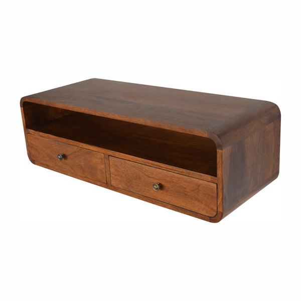 Aluna Floating Chestnut Open Console