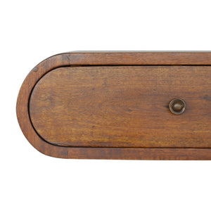 Aluna Wall Mounted Round Chestnut Nightstand