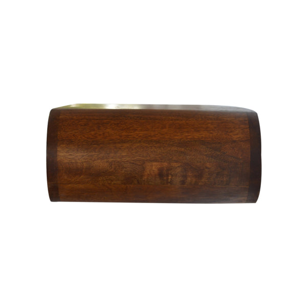 Aluna Wall Mounted Round Chestnut Nightstand