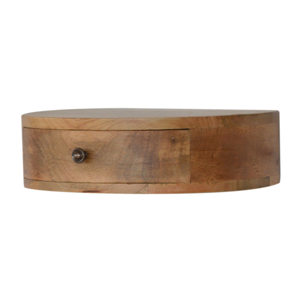 Aluna Wall Mounted Rounded Nightstand