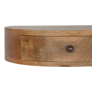 Aluna Wall Mounted Rounded Nightstand