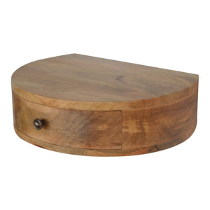 Aluna Wall Mounted Rounded Nightstand
